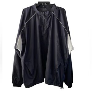 Elite Sports men’s navy blue & white half zip pullover